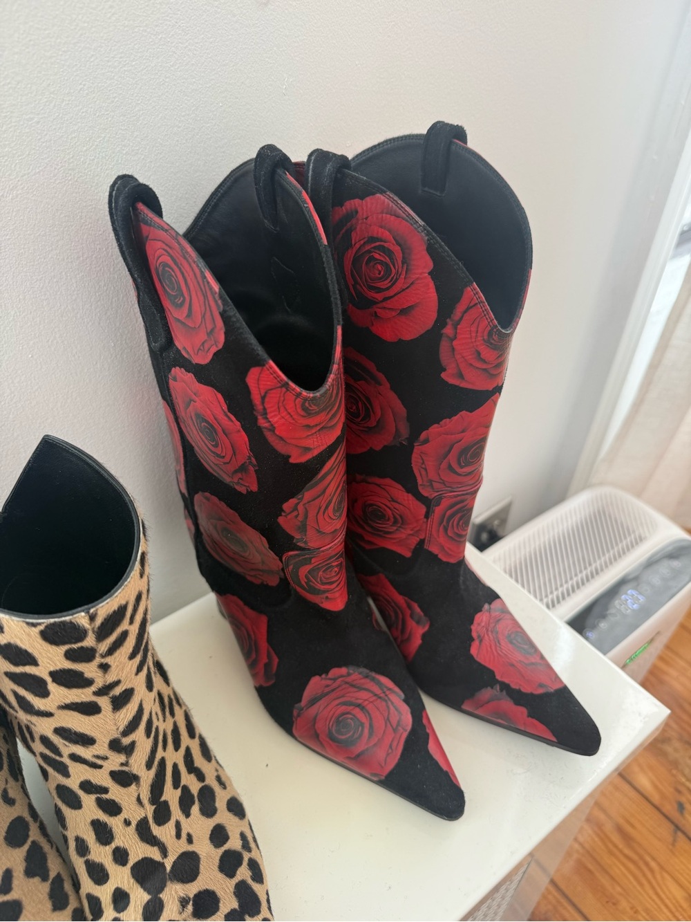 Lucasheva Boots with Red Rose Print - Picture 4 of 6